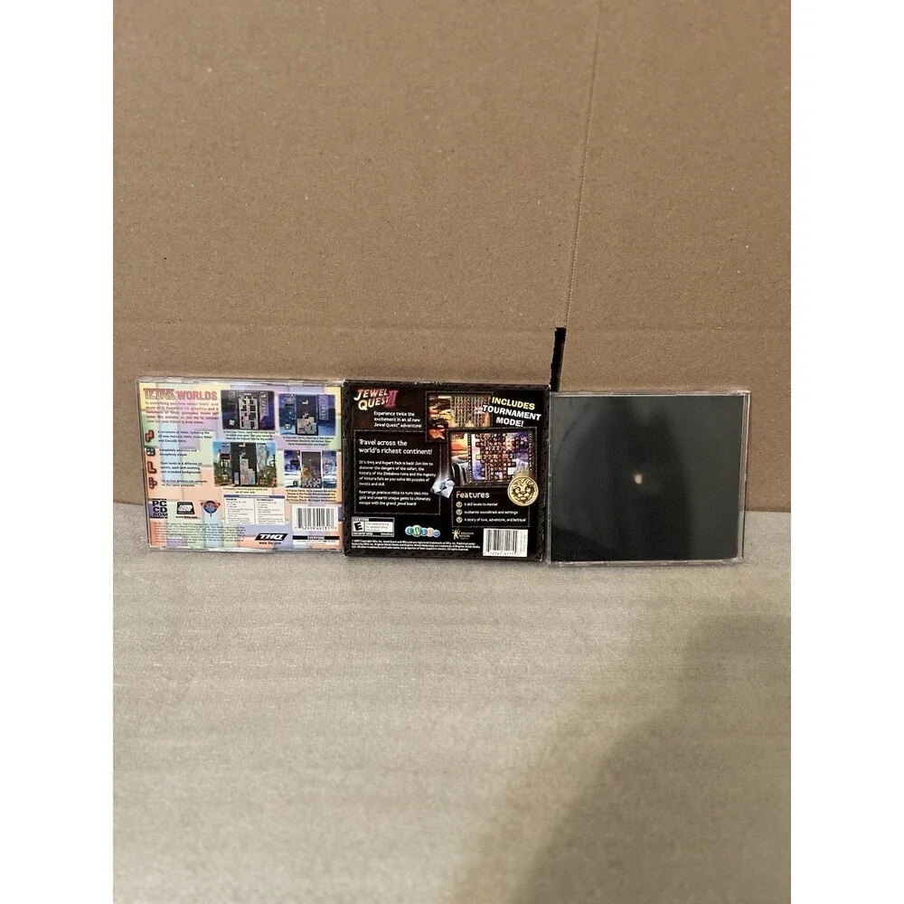 Tetris Worlds + Jewel Quest I & II Solitaire + Jewel Quest II PC Game Bundle Lot